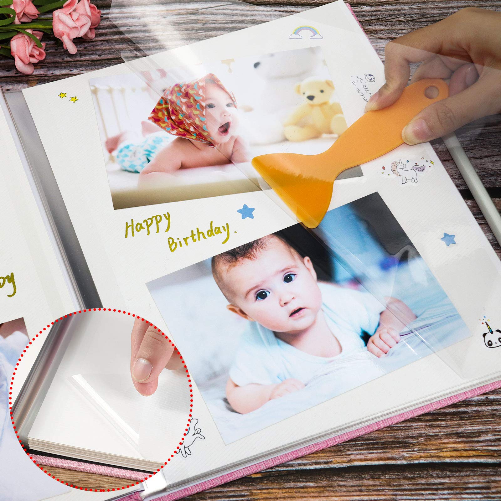 Vienrose large-capacity scrapbook holds hundreds of photos for memories