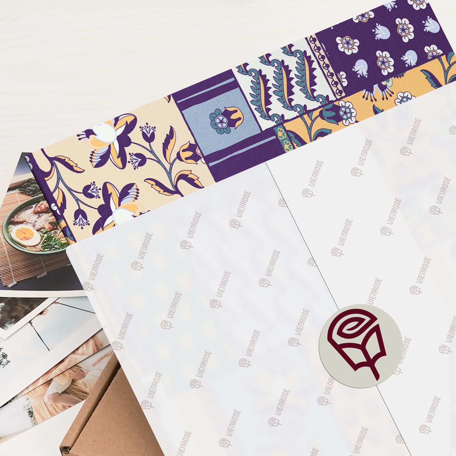 Vienrose expandable pages accommodate extra photos and tickets for memories.