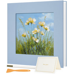 Vienrose photo album blue cover — durable fabric for cherished family memories.