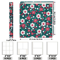 Vienrose album capacity showing space for 120 photos and 40 pages