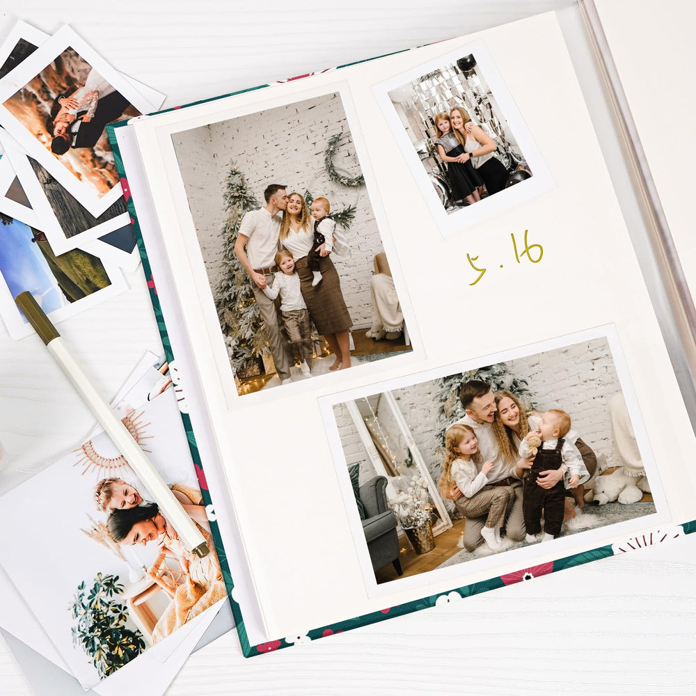 Gift-ready Vienrose photo album with elegant bloom design