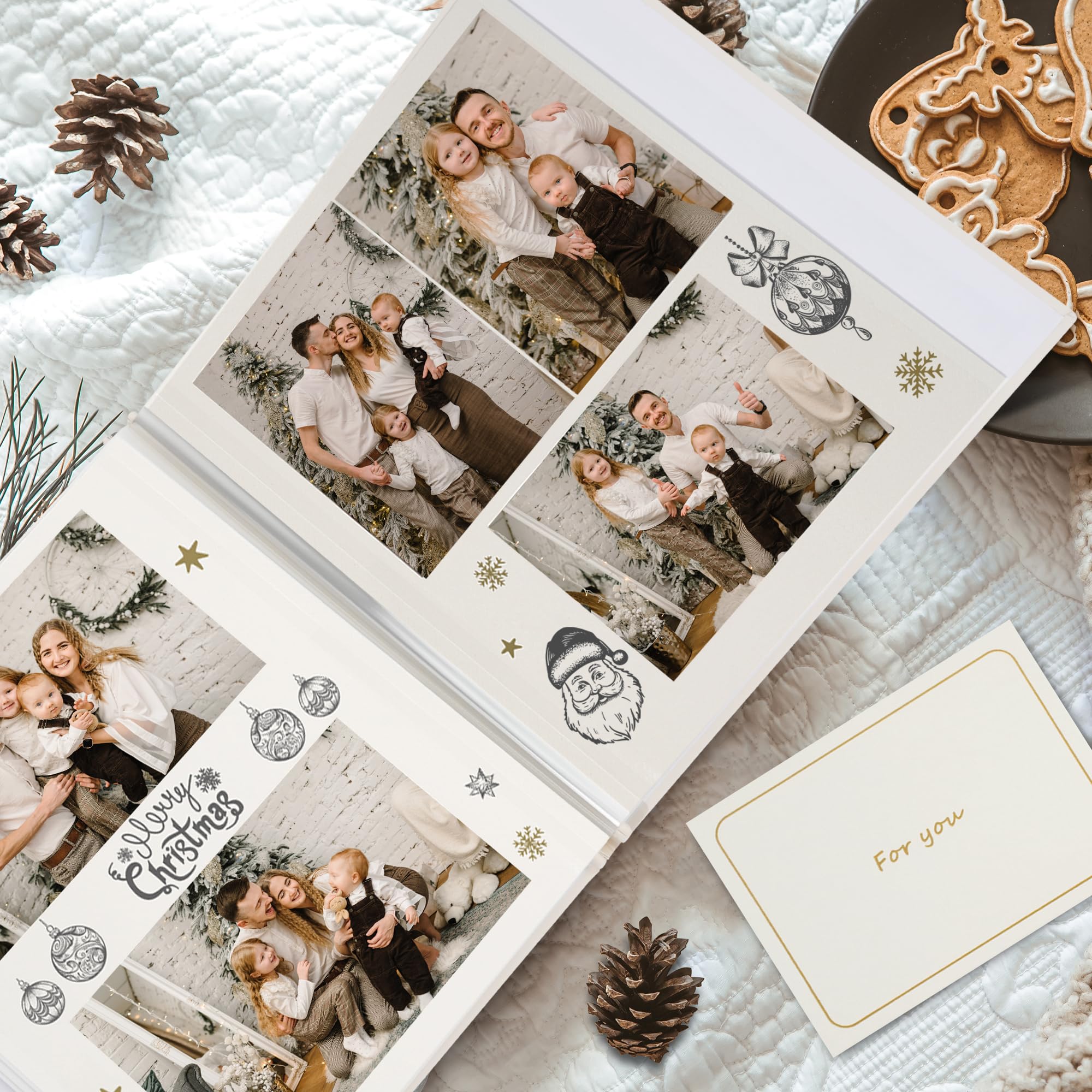 Vienrose photo album self-adhesive pages closeup — secure, acid-free photo mounting.