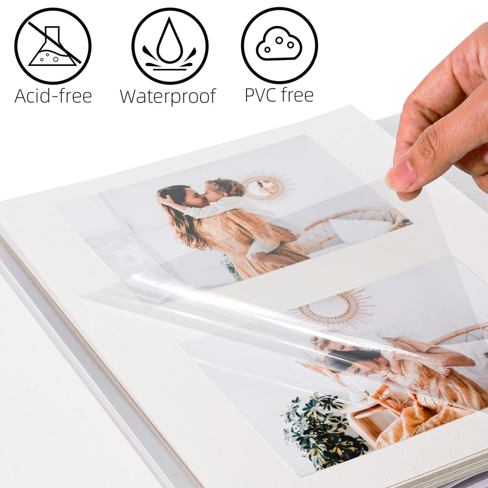 Self-adhesive pages of Vienrose album without need for corners or glue
