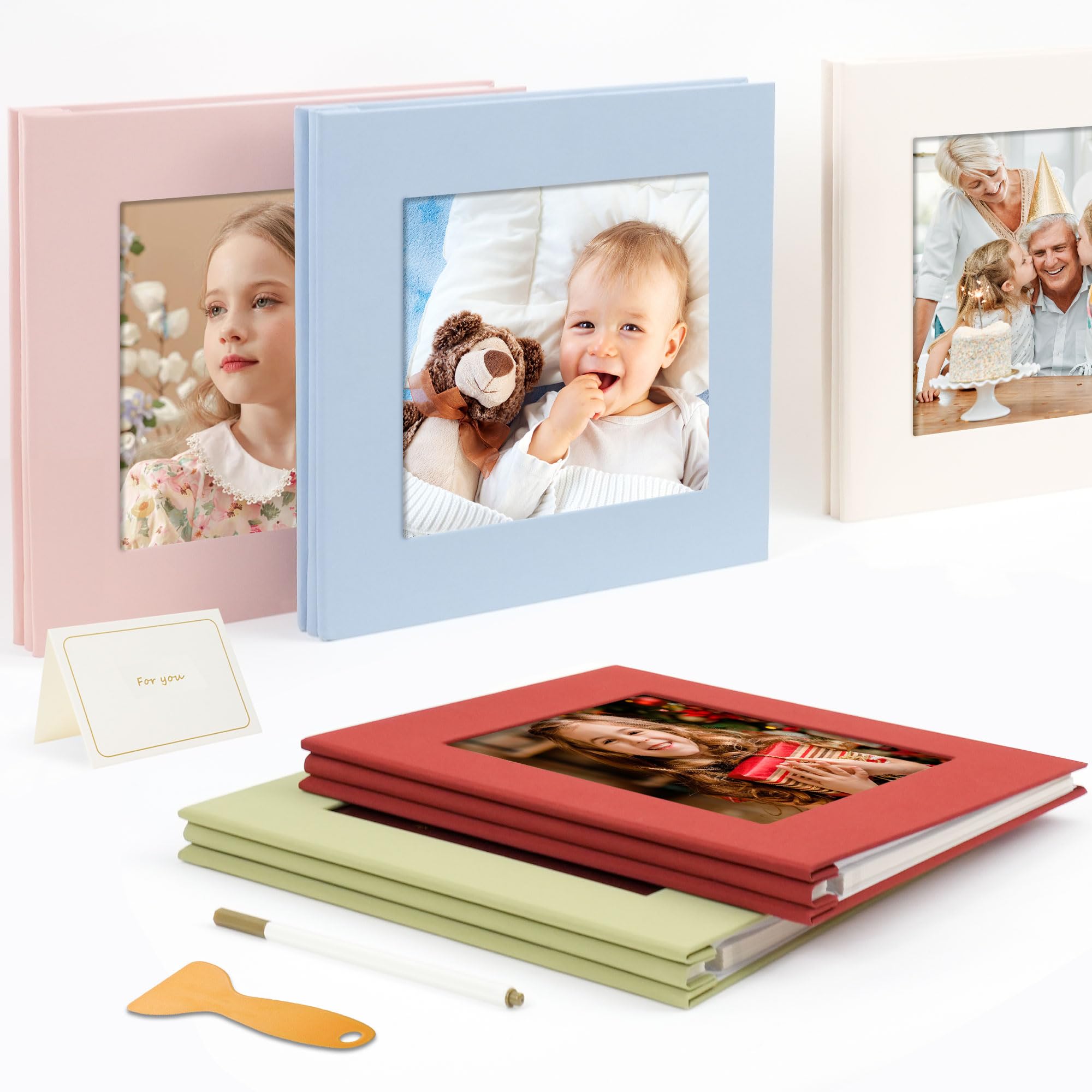 Vienrose photo album travel memories — 40 blank pages for travel keepsakes.