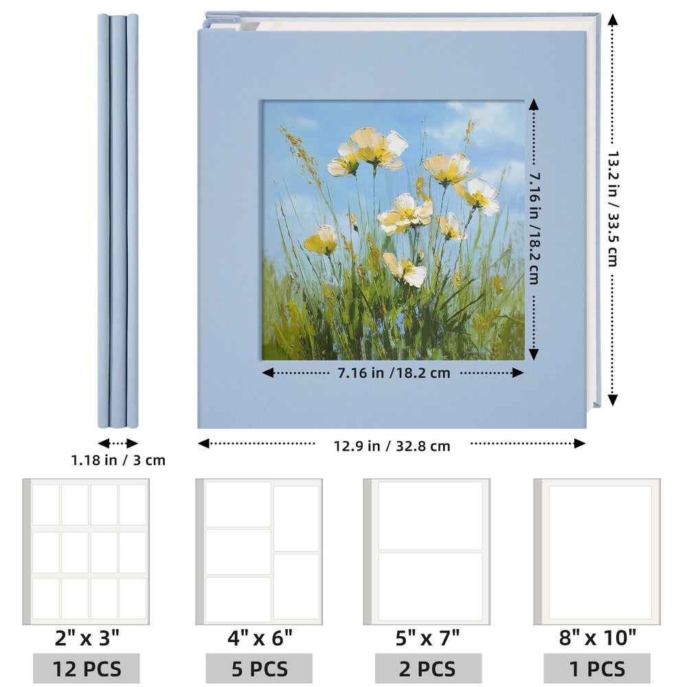 Vienrose photo album writing space — captions and dates for personalized storytelling.