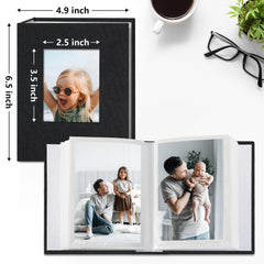 Vienrose small photo album interior with 4x6 slots, ideal for sharing memories.
