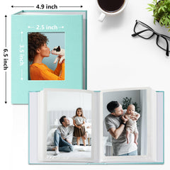 Vienrose 4x6 album with opened window to showcase a favorite photo.