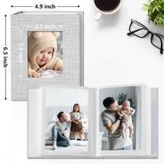 Vienrose small photo album open window display showcasing a photo for personalization.