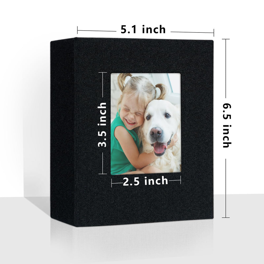 Vienrose 50-pocket mini album with open window displays a favorite photo