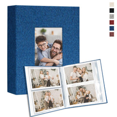 Vienrose small photo album blue cover front showcases 4x6 memories for easy gifting