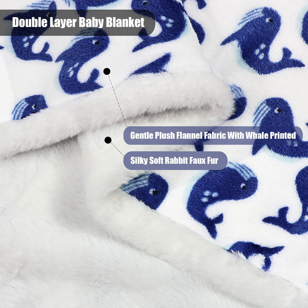 VigorSpring Whale Blanket swaddling-use demonstrates snug wrap for calm evenings