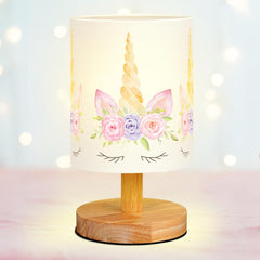 VIHOSE unicorn kids table lamp on bedside with soft light for bedtime reading