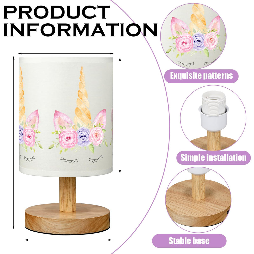 VIHOSE unicorn kids table lamp warm ambient light supports relaxed nighttime routines