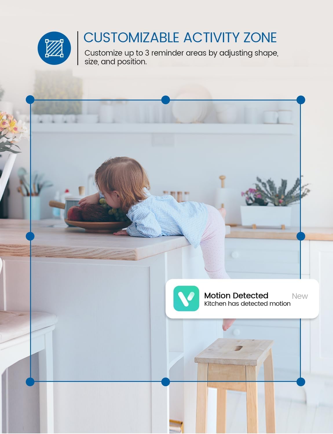 Viigytek 2K indoor camera microSD slot for expandable local storage.