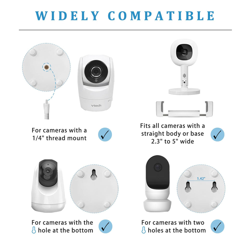 VIKOBESS 360-gooseneck view demonstrates flexible angles for optimal baby monitoring.