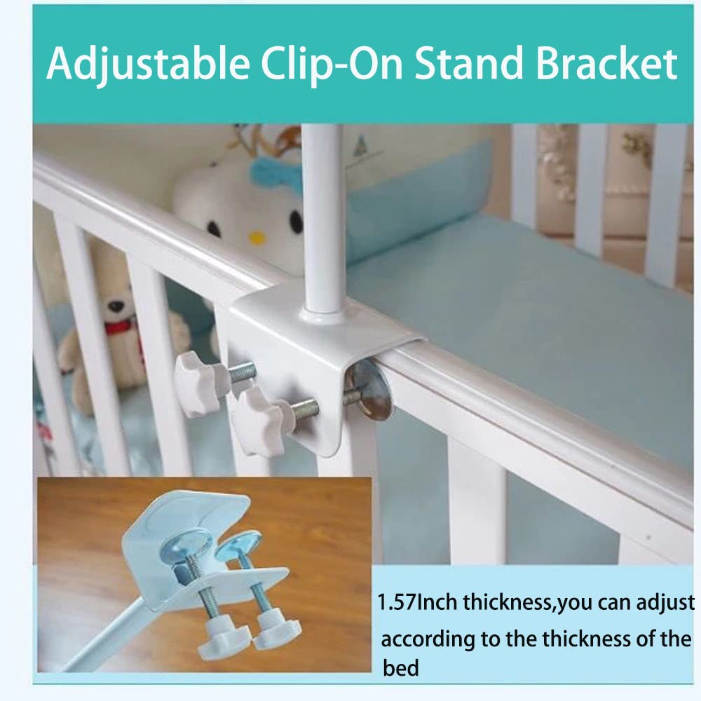 Vilemoon height 90cm adjustable-stand offers flexible placement for baby comfort.