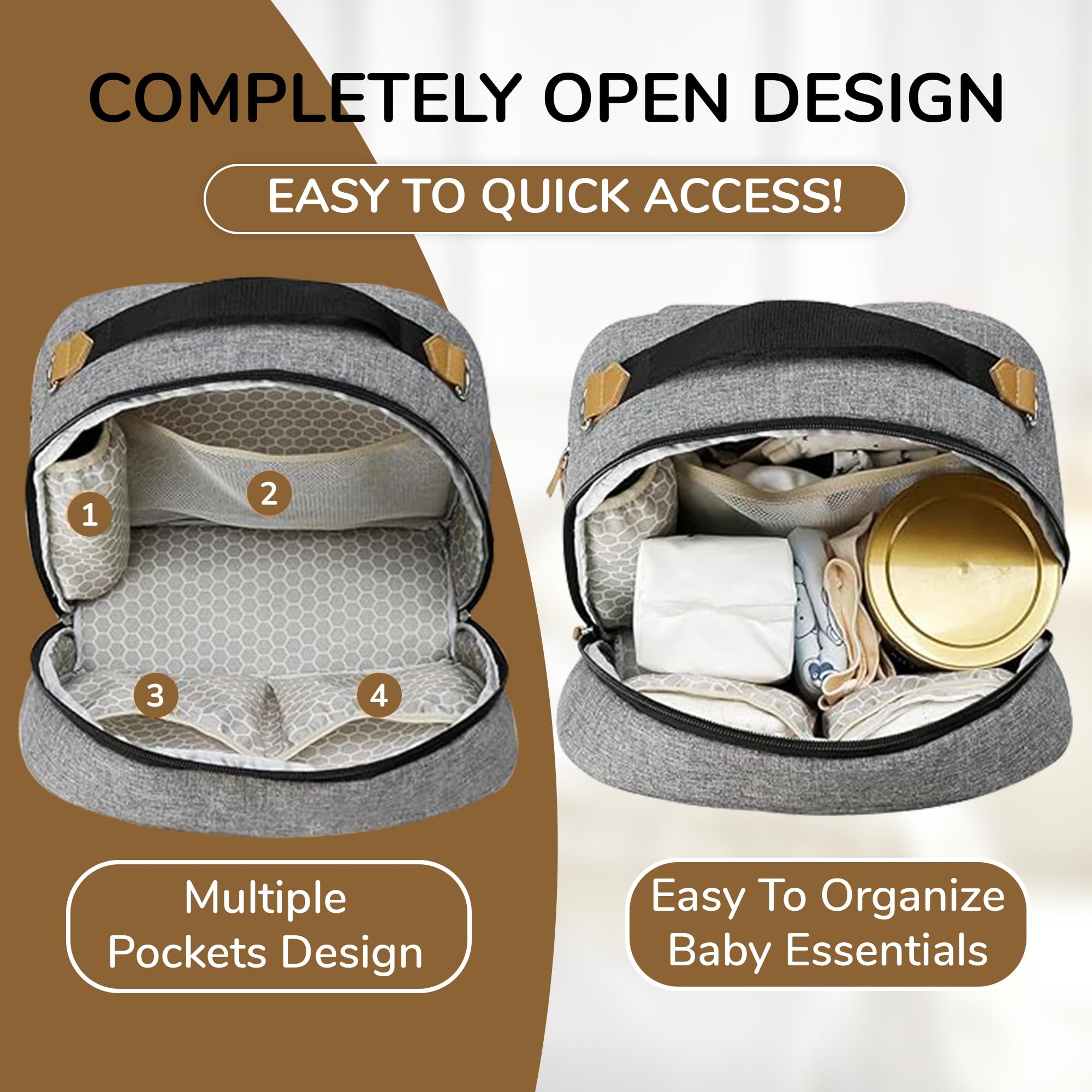 Village of Many diaper bag backpack unisex design suitable for moms and dads