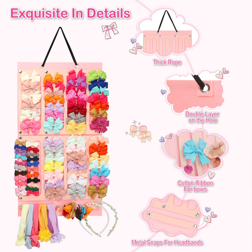 Vimiv multipurpose storage for bows, clips, headbands, and small accessories.