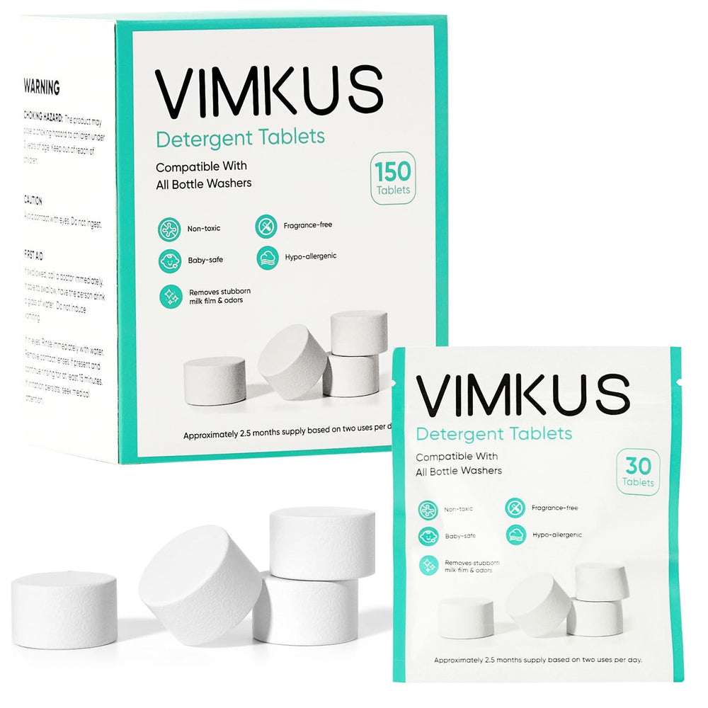 VIMKUS 150pcs detergent tablets packaging with resealable pouches for freshness