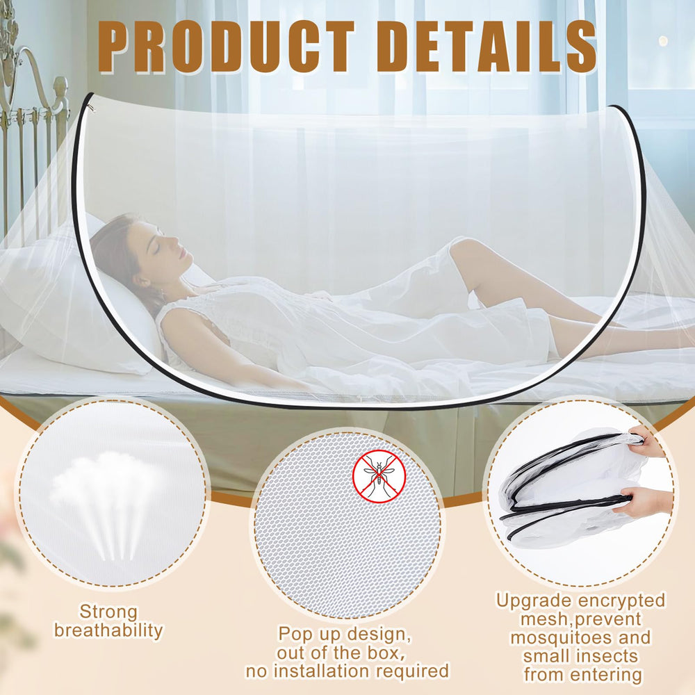Vincreem outdoor mosquito net in campsite setting blocks pests while relaxing.