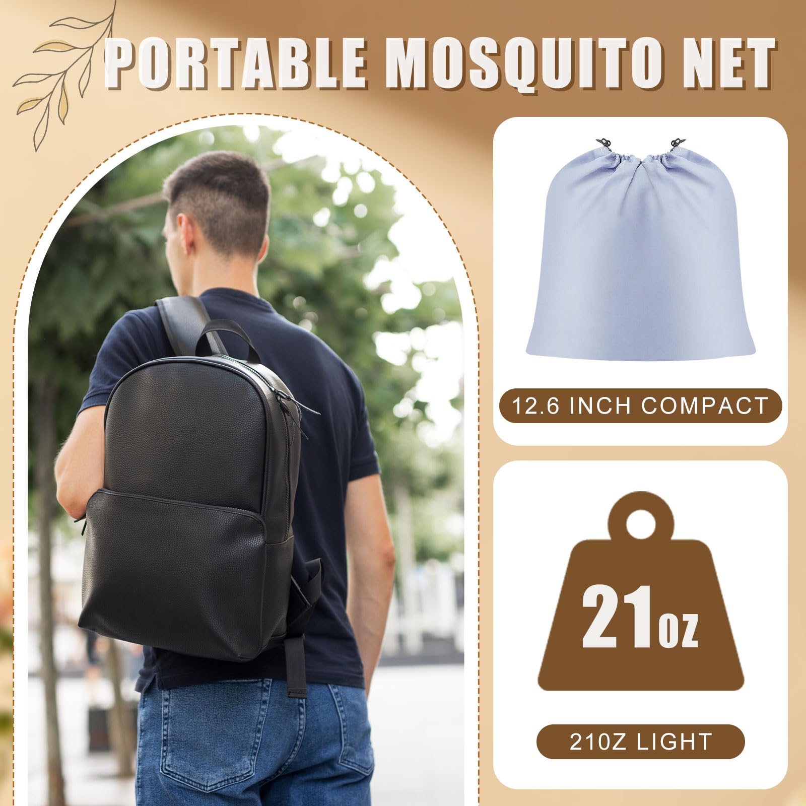 Vincreem zip-enclosed mosquito net shows easy, secure coverage near pool or patio.