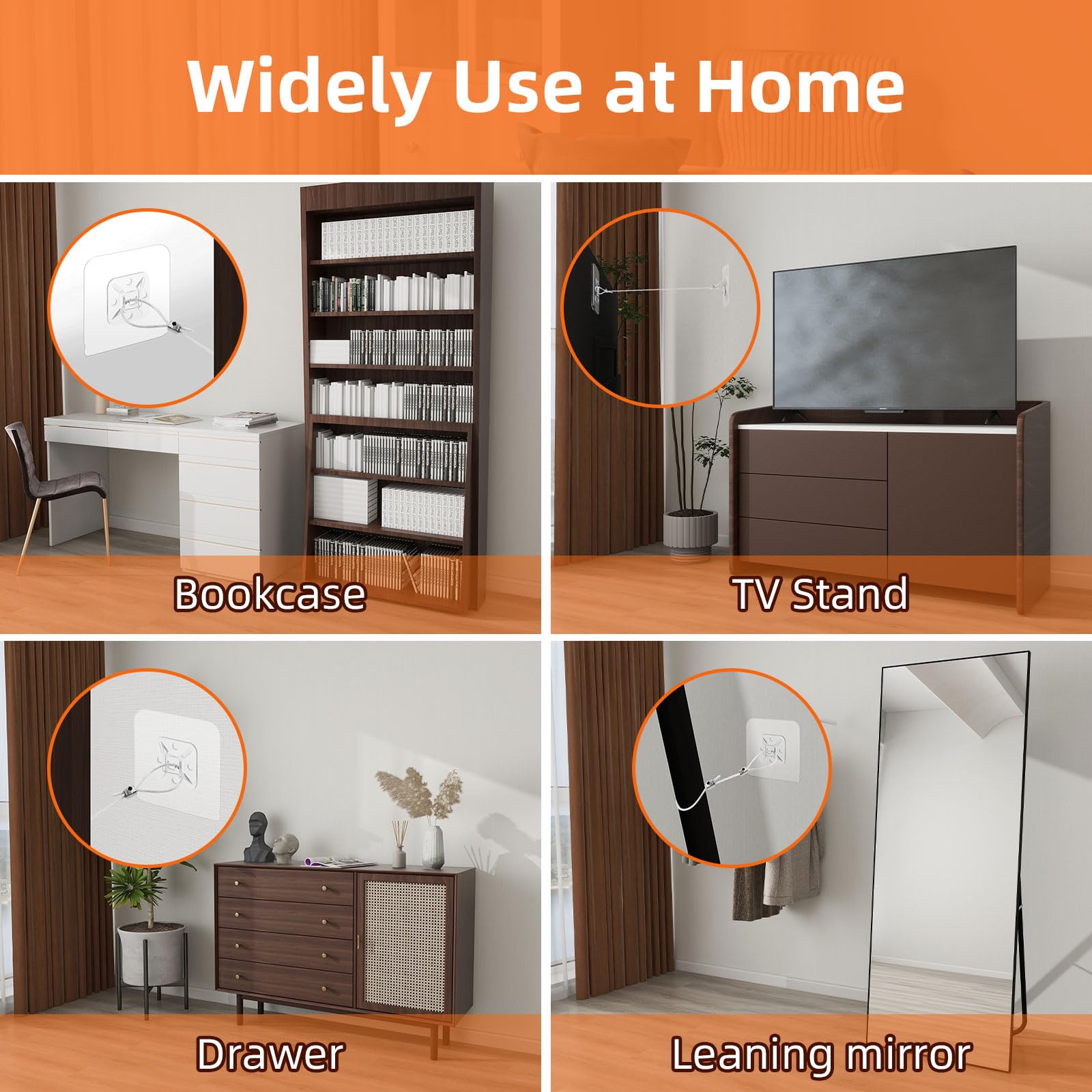 Vinkqiado detachable straps for easy cleaning and relocation.