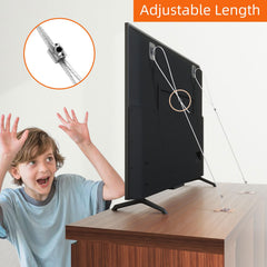 Vinkqiado no-drill adhesive installation demonstrating secure TV mounting without tools.