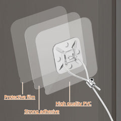 Vinkqiado anti-tip straps securing furniture and TVs in various rooms.