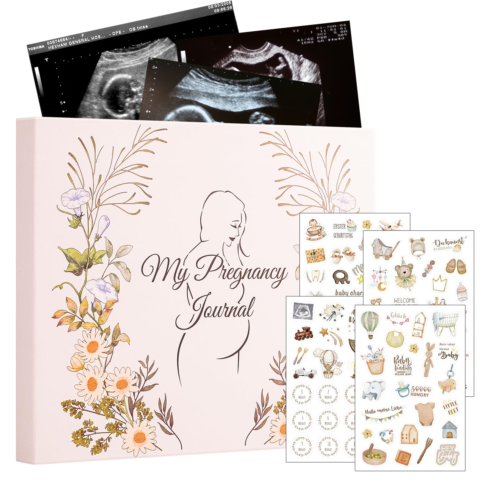 VinTS Pregnancy Journal cover with a durable hardcover for lasting memories