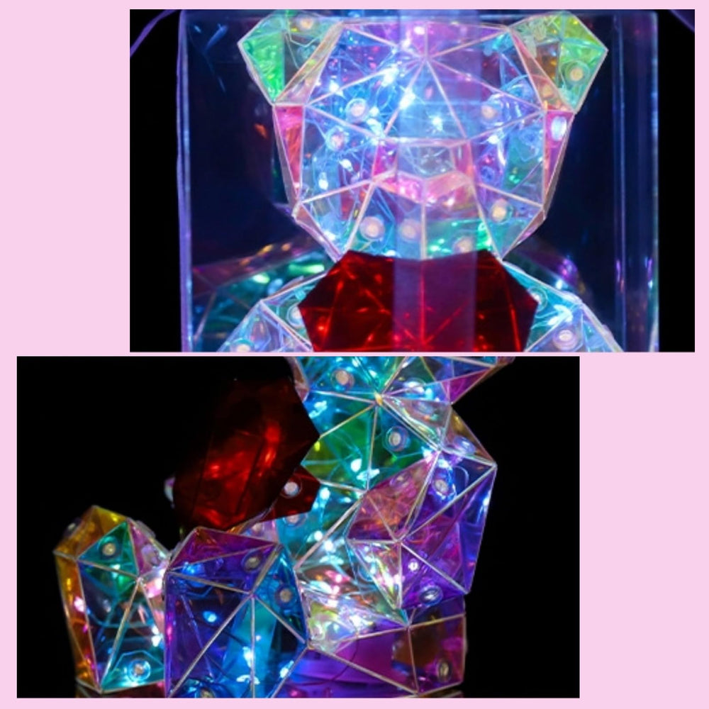 viohead Prismatic Bear LED Night Light room decor setup ideal for teens