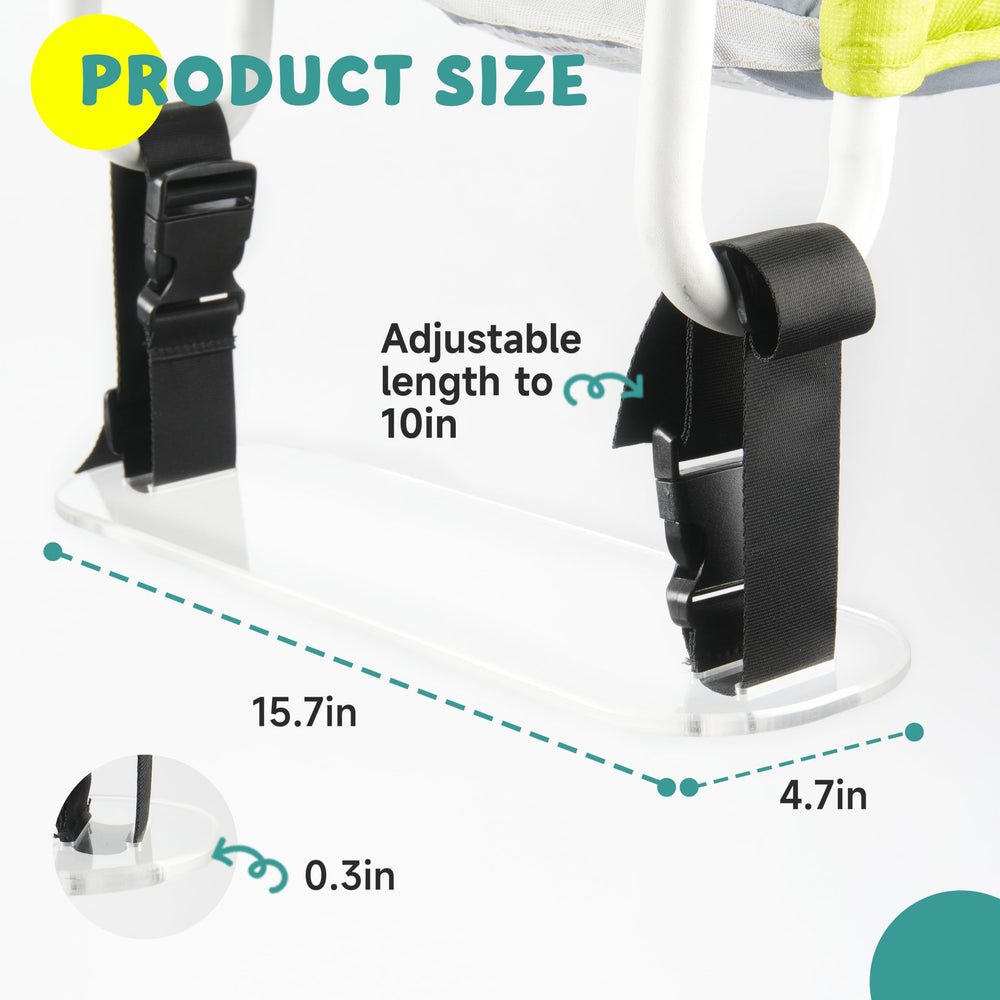 Viotiin acrylic baby footrest sturdy 0.31 inch thickness for durable support.