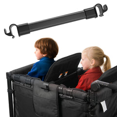 Viotiin forward-facing bar side view enhances two-child spacing on WONDERFOLD W2 Elite.