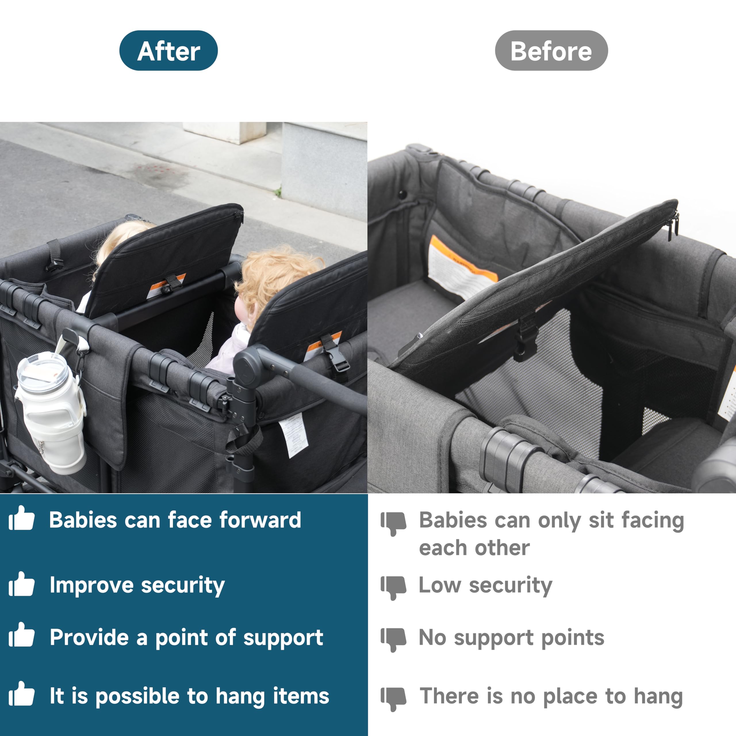 Viotiin multi-child-setup shows two distinct spaces for siblings.