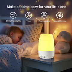 VIPDEER night light color options showing mood lighting for nursery ambiance