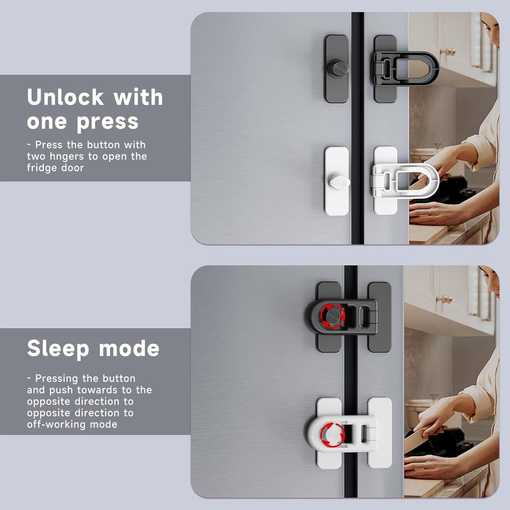 Vipdrive safety lock on oven or cabinet with quick-sticky pads for easy setup