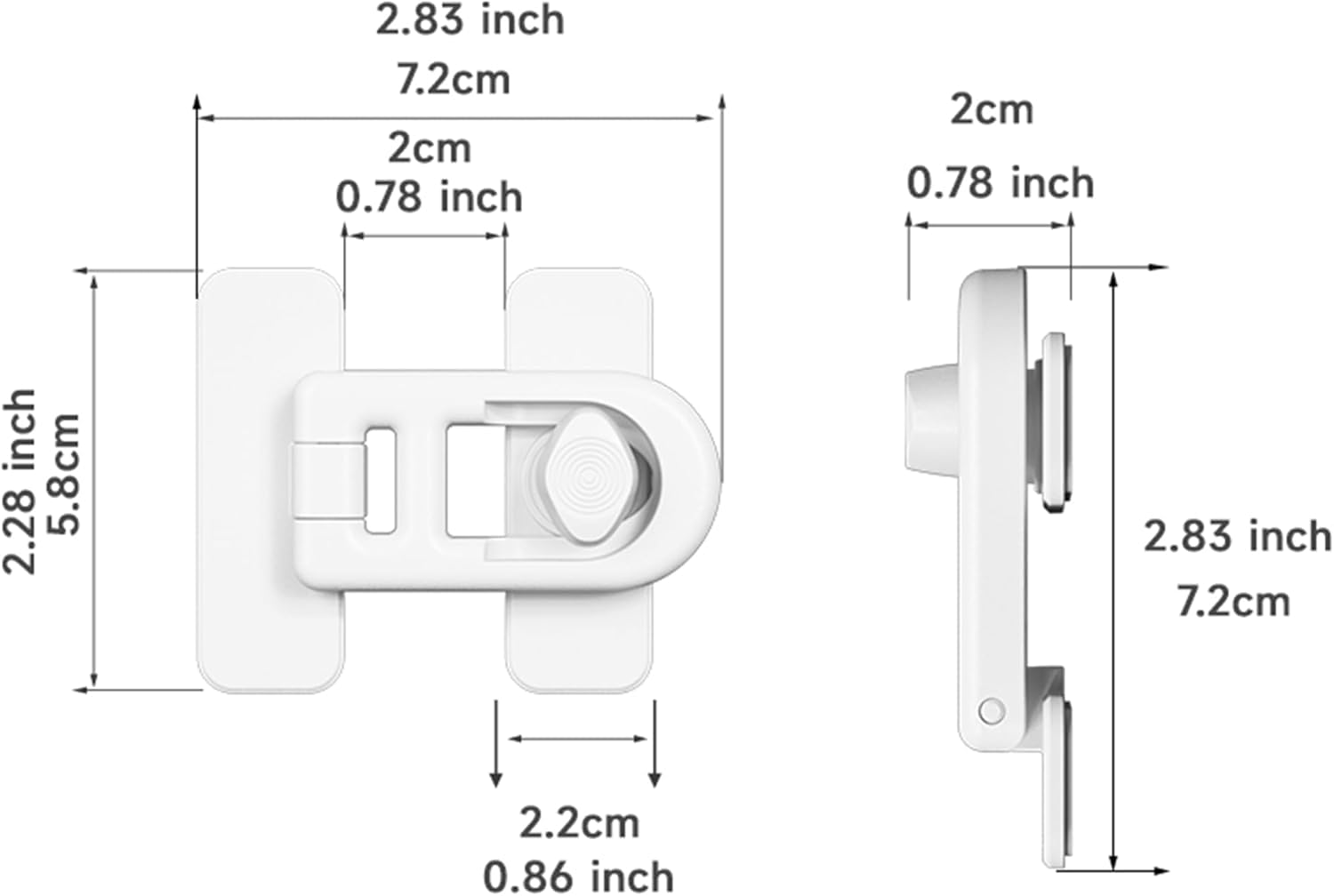 Vipdrive white lock for appliances blends with modern kitchens