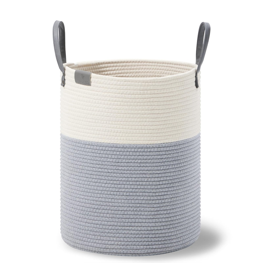 VIPOSCO bedroom bathroom storage basket holds towels and magazines neatly.