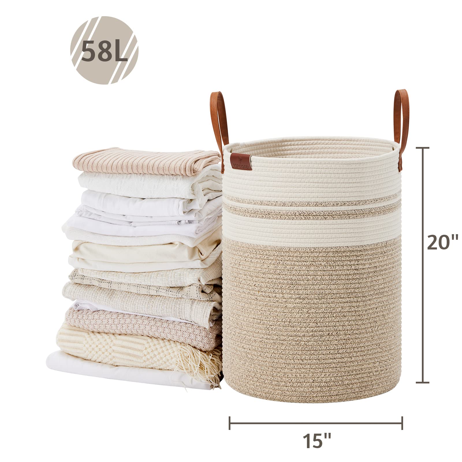 VIPOSCO collapsible laundry basket folded for shipping