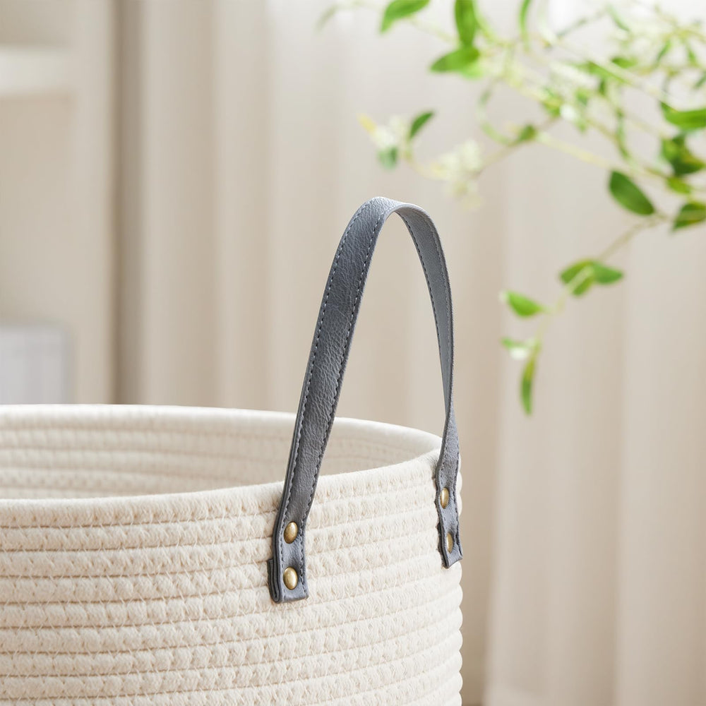 VIPOSCO cotton rope weave basket showcases soft texture and minimalist style.