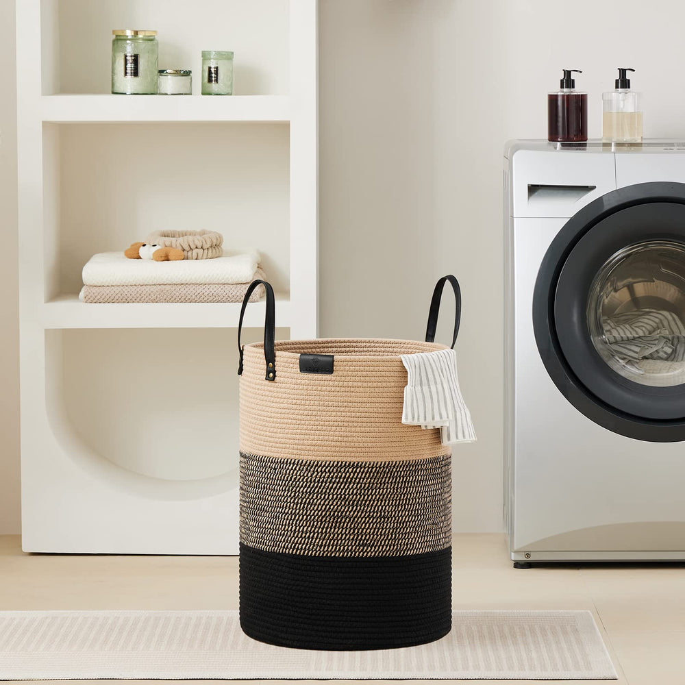 VIPOSCO blanket storage basket organizing throws and cushions neatly