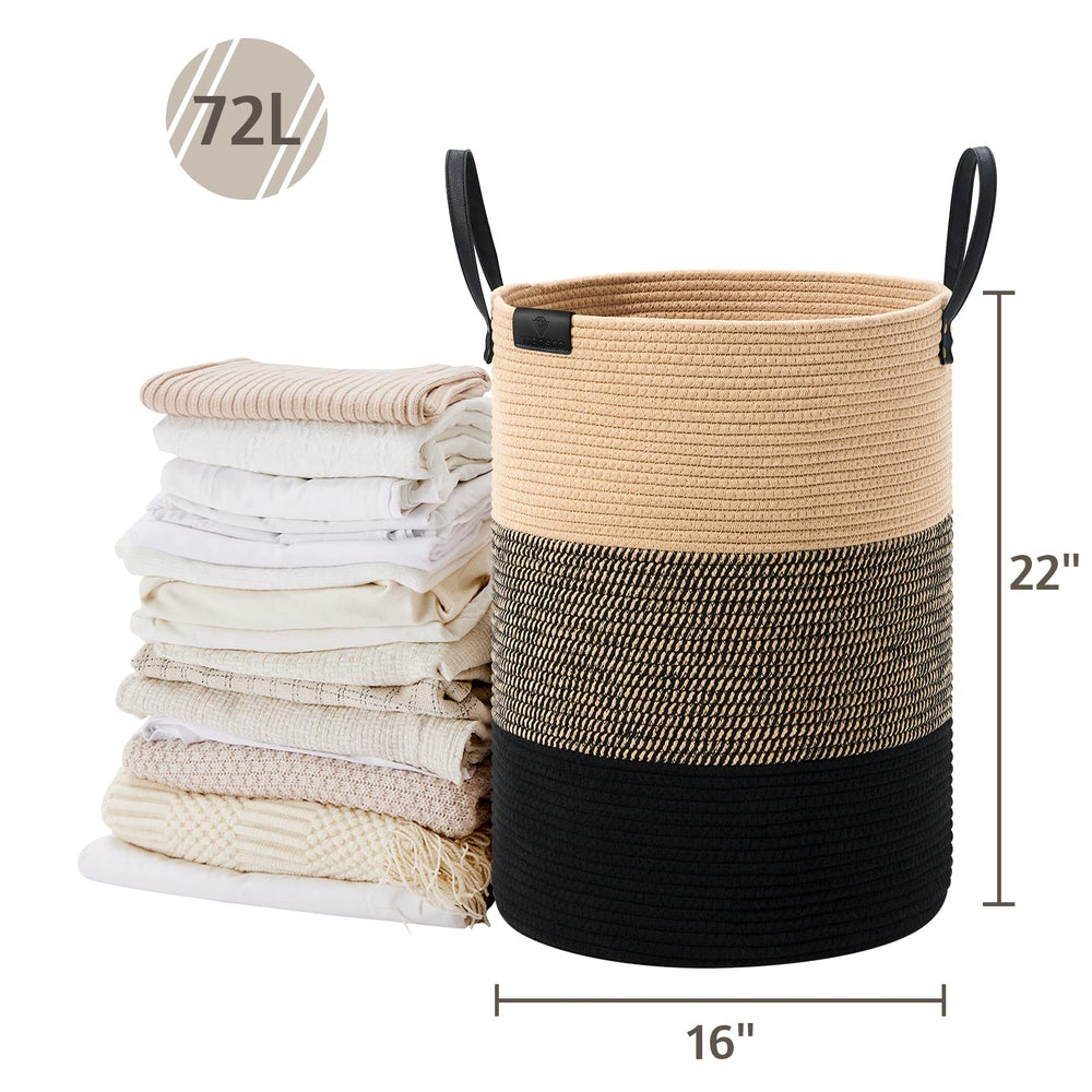 VIPOSCO living room basket complements décor while storing blankets