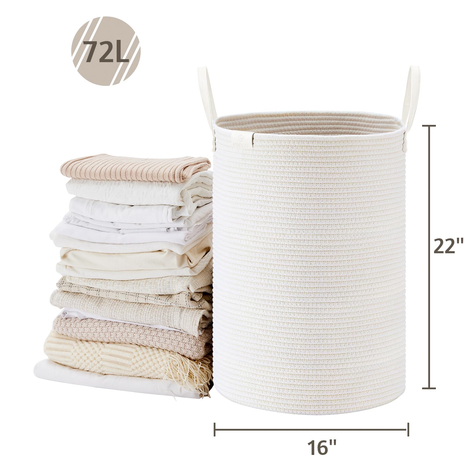 VIPOSCO minimalist-design basket suitable for bedrooms and bathrooms.