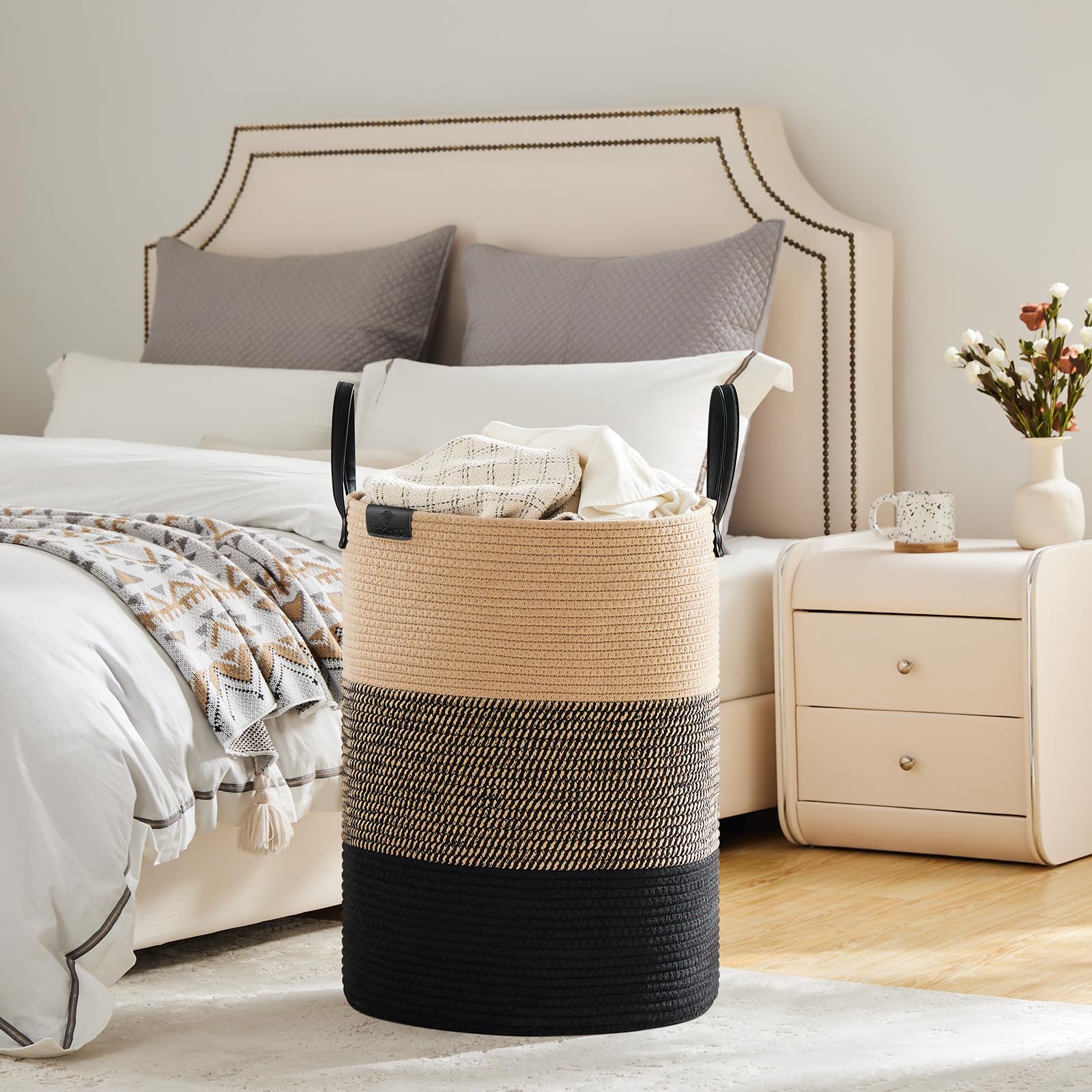 VIPOSCO minimalist living room storage basket complements decor