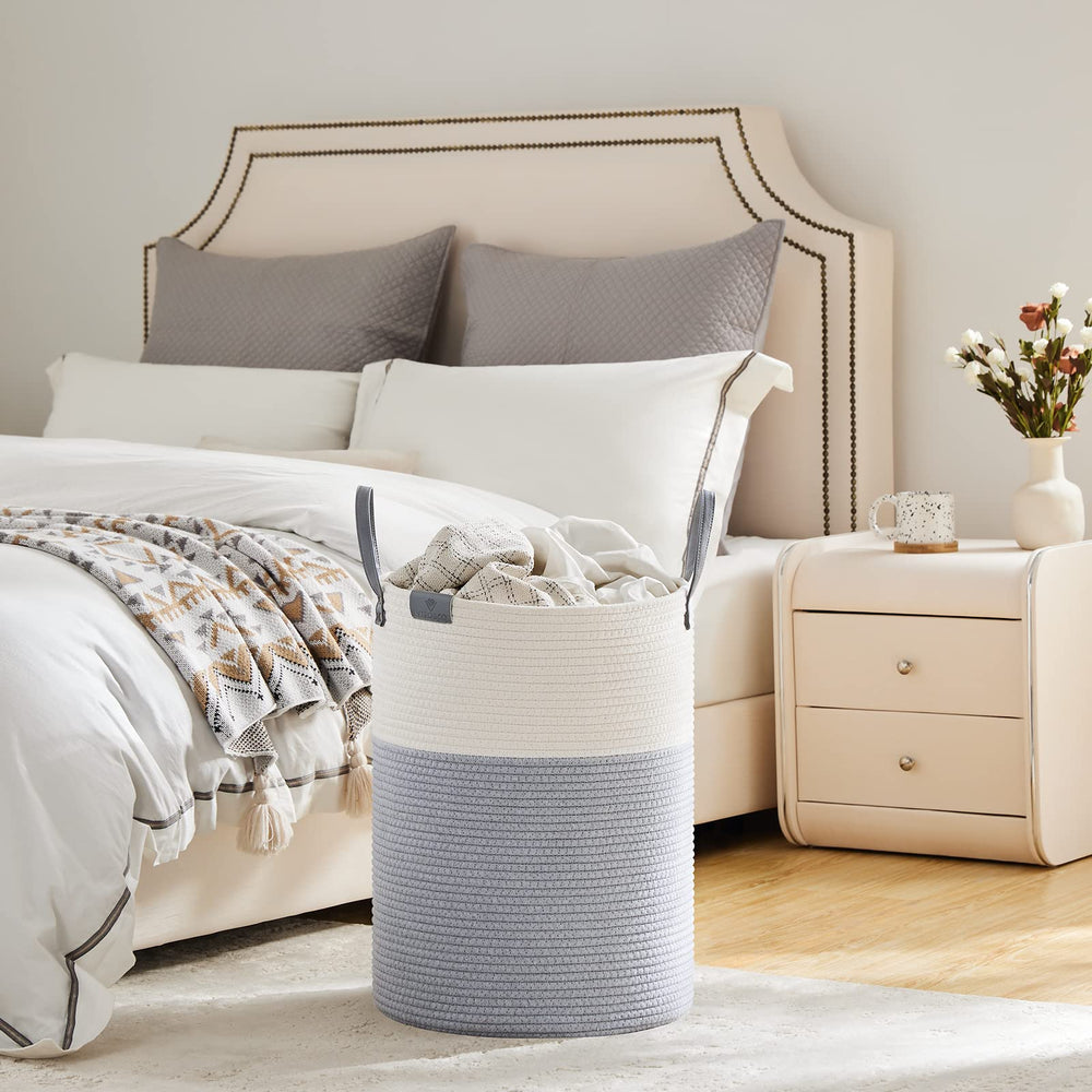 VIPOSCO basket in living room demonstrating minimalist storage