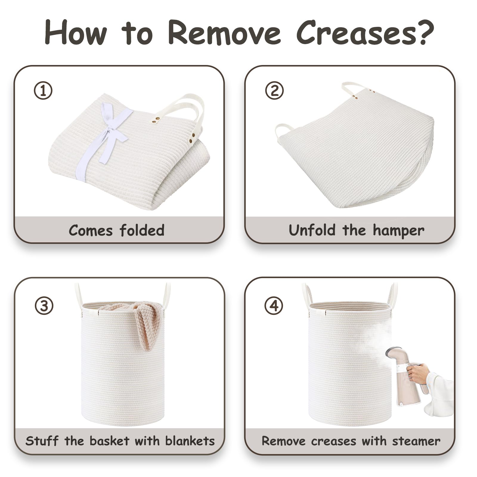 VIPOSCO leather-handled basket offers durable daily use and easy lifting.
