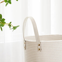 VIPOSCO woven basket adds soft, decorative storage for blankets in living spaces.