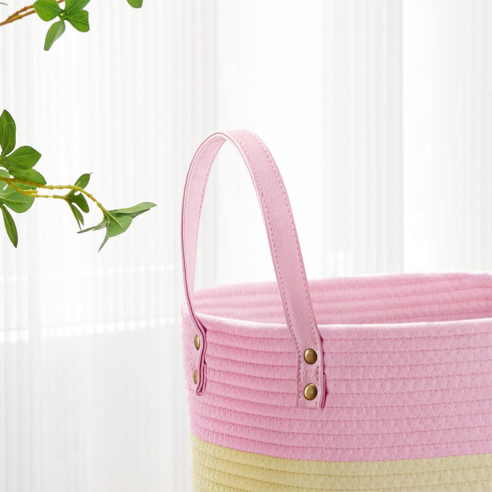 VIPOSCO woven rope basket texture closeup highlights durable handmade feel.