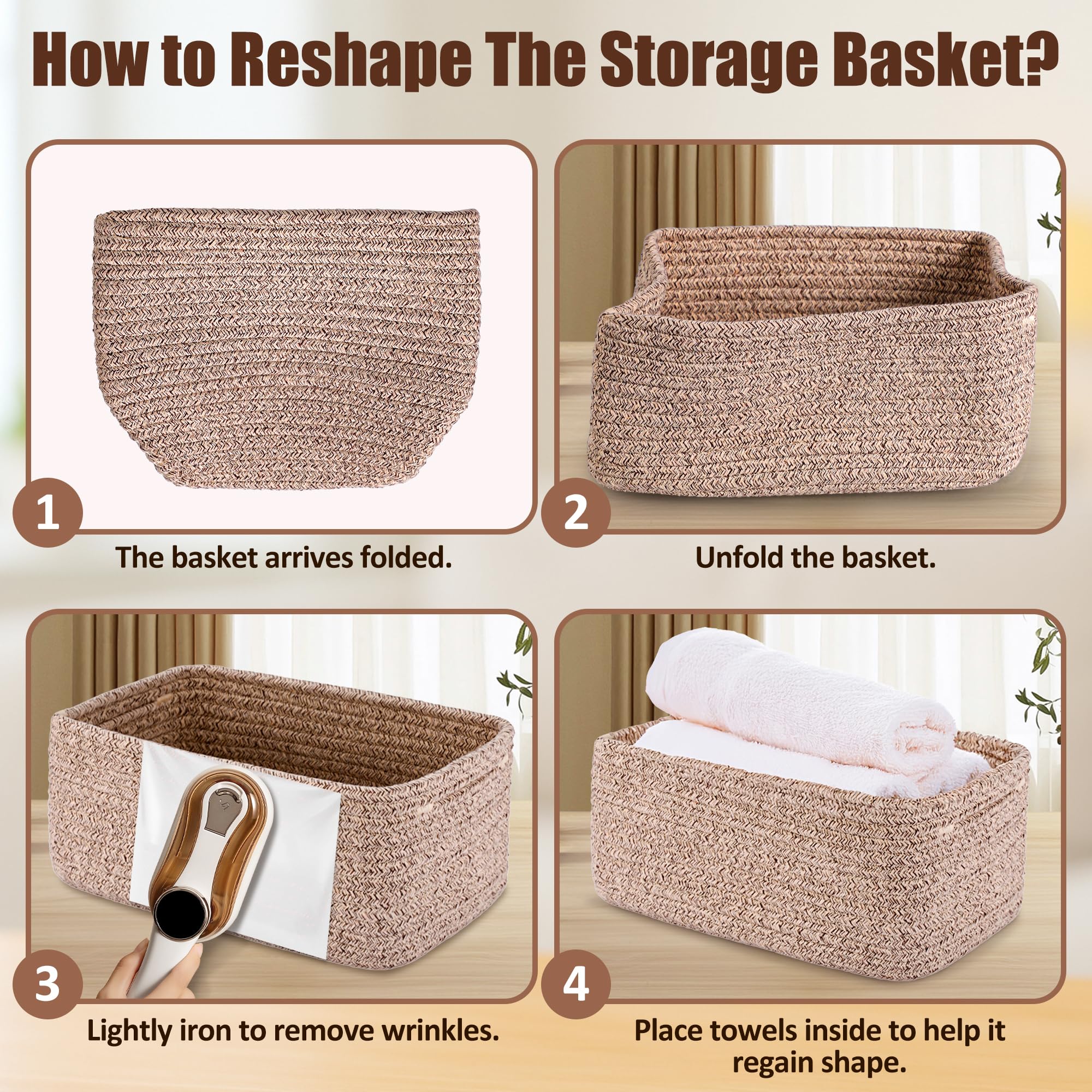 VIRETH HAUS gift-ready storage baskets suitable for housewarming or baby shower.