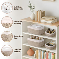 VIRETH HAUS nursery organizer baskets keeping essentials within reach