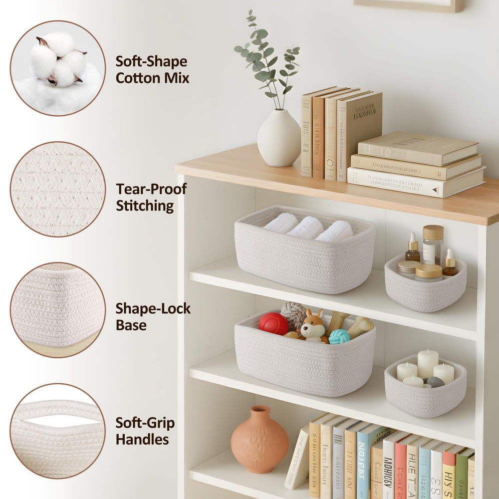 VIRETH HAUS soft-shape technology basket closeup highlights gentle, durable fabric.